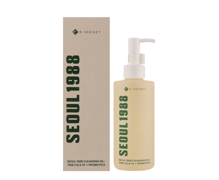 Гідрофільна олія для очищення та легкої ексфоліацїї K-SECRET Seoul 1988 Cleansing Oil: Pine Cica 1% + Probiotics 200 мл 8809695240560 фото
