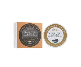 Гідрогелеві патчі під очі з золотом та чорними перлами Petitfee Black Pearl & Gold Hydrogel Eye Patch 60 шт 8809239801820 фото