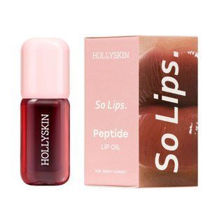 Зволожувальна олійка для губ Hollyskin So Lips. Peptide Lip Oil 009. Berry Sorbet 4820200418322 фото