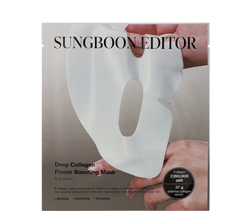 Ліфтингова гідрогелева маска для обличчя Sungboon Editor Deep Collagen Power Boosting Mask 34g 8809684563601 фото