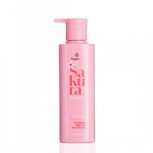 Зволожуючий шампунь Bogenia Sakura Shampoo для сухого та пошкодженого волосся з екстрактом сакури 450 мл 4823124405409 фото