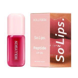 Зволожувальна олійка для губ Hollyskin So Lips. Peptide Lip Oil 007. Rosy Gleam 4820200418209 фото