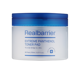 Тонер-педи зволожувальні з пантенолом Real Barrier Extreme Pathenol Toner Pad 80ea 8809911692371 фото