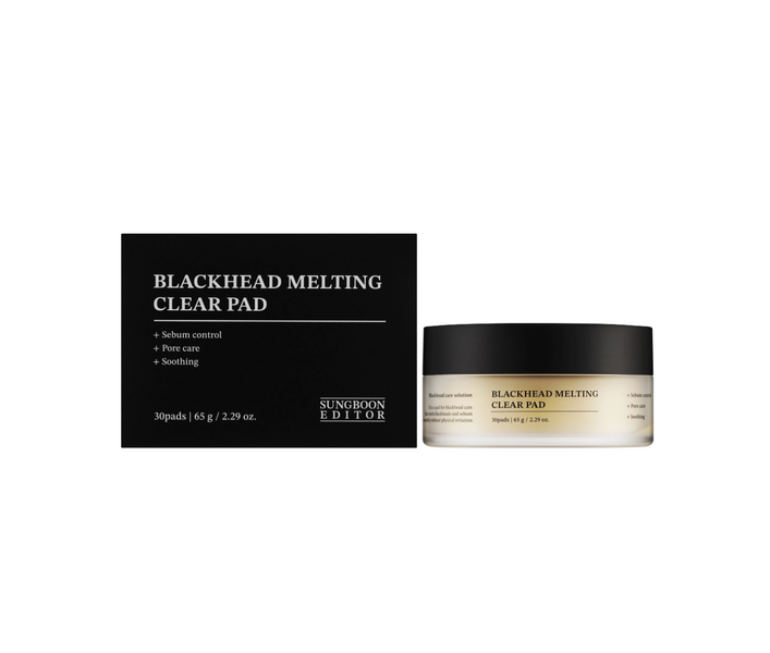 Педи проти комедонів Sungboon Editor Blackhead Melting Clear Pad 30 шт 65 г 8809684563021 фото