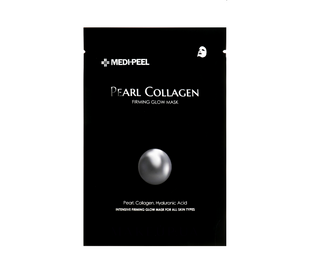Тканинна маска з перлинами і колагеном Medi-Peel Pearl Collagen Firming Glow Mask 25 мл 8809409345376 фото