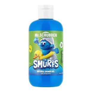Натуральний дитячий гель для душу Mr. Scrubber The Smurfs Smurfberry 250 мл 4823109705098 фото